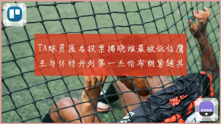 TA球员匿名投票揭晓谁最被低估鹰王与怀特并列第一杰伦布朗紧随其后